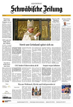 Cover of Schwabische Zeitung (Alb-Donau)
