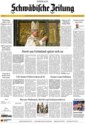 Cover of Schwabische Zeitung (Biberach)