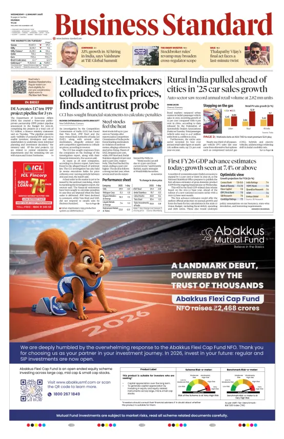 Cover of Business Standard