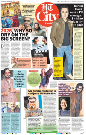 Cover of Hindustan Times (Ranchi) - Live