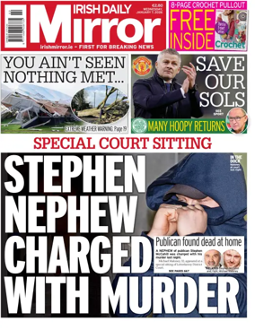 Cover of Irish Daily Mirror
