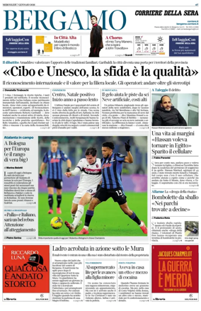 Cover of Corriere della Sera (Bergamo)