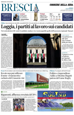 Cover of Corriere della Sera (Brescia)