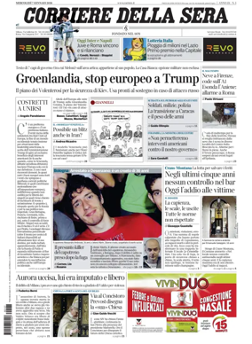 Cover of Corriere della Sera