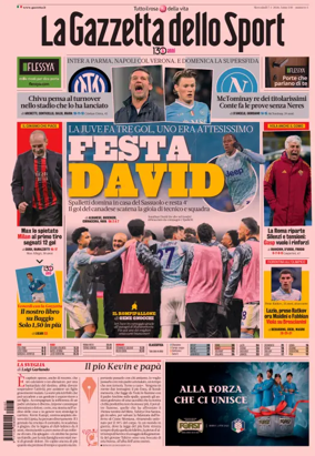 Cover of La Gazzetta dello Sport 