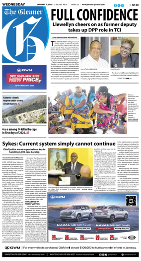 Cover of Jamaica Gleaner