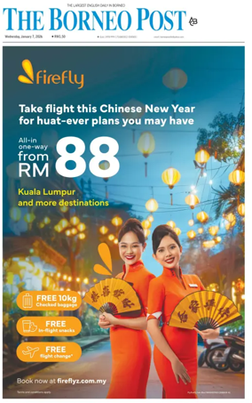 Cover of The Borneo Post (Sabah)