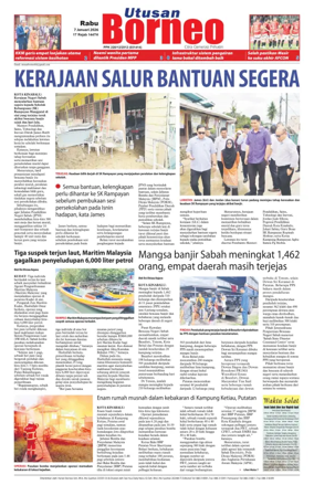 Cover of Utusan Borneo (Sabah)