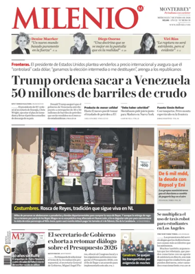 Cover of Milenio Monterrey