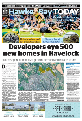 Cover of Hawke's Bay Today