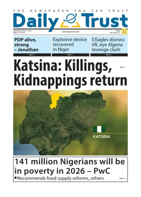 Cover of Daily Trust