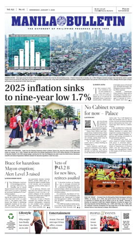 Cover of Manila Bulletin