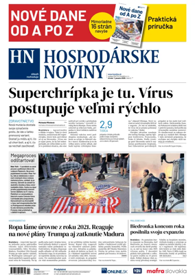 Cover of Hospodarske noviny
