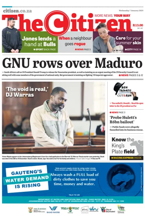 Cover of The Citizen (KZN)