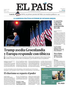 Cover of El Pais
