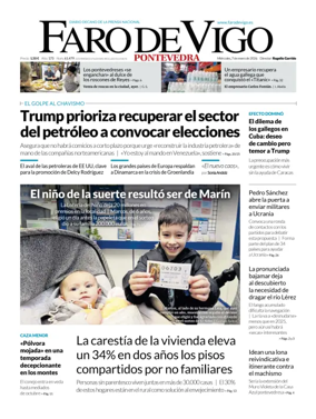 Cover of Faro de Vigo (Pontevedra)