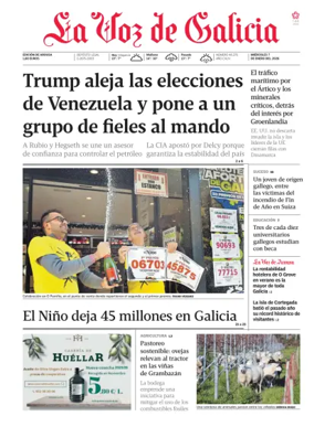 Cover of La Voz de Galicia (Arousa)