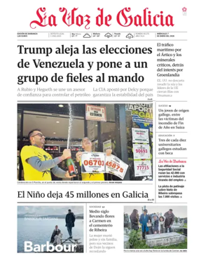 Cover of La Voz de Galicia (Barbanza)