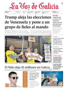 Cover of La Voz de Galicia (Lugo)