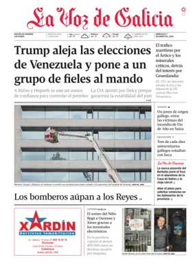 Cover of La Voz de Galicia (Ourense)