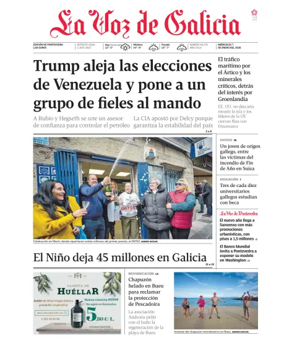 Cover of La Voz de Galicia (Pontevedra)