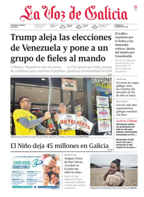 Cover of La Voz de Galicia (Viveiro)