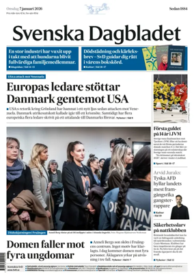 Cover of Svenska Dagbladet