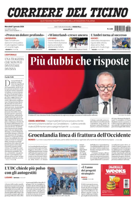 Cover of Corriere del Ticino