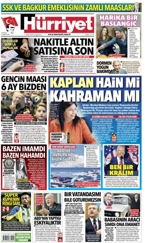 Cover of Hurriyet