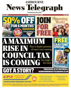 Cover of Ashbourne News Telegraph