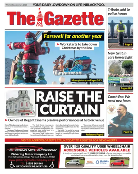 Cover of Blackpool Gazette