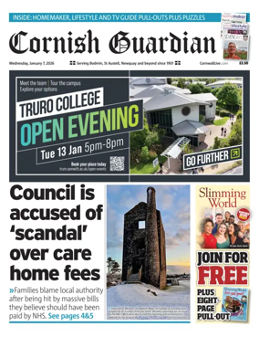 Cover of Cornish Guardian (Newquay & the North Coast)