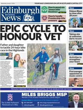 Cover of Edinburgh Evening News