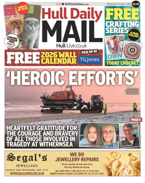 Cover of Hull Daily Mail