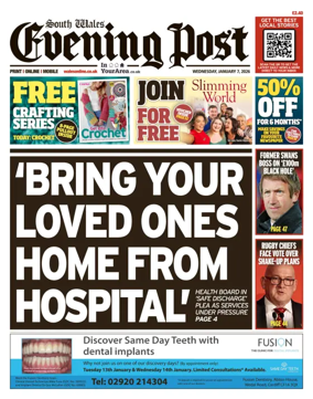 Cover of South Wales Evening Post