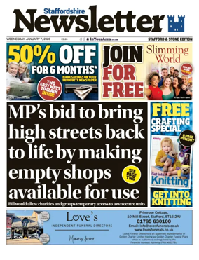 Cover of Staffordshire Newsletter