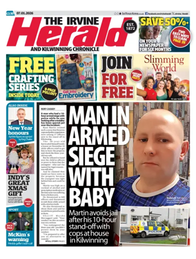Cover of The Irvine Herald and Kilwinning Chronicle
