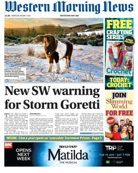 Cover of Western Morning News