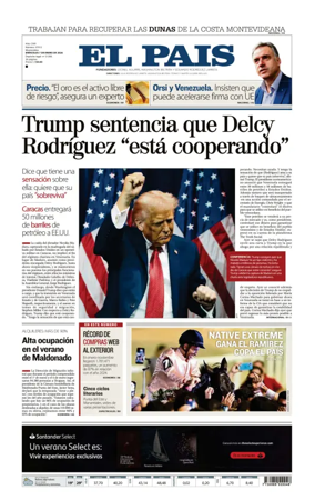 Cover of El Pais (Uruguay)