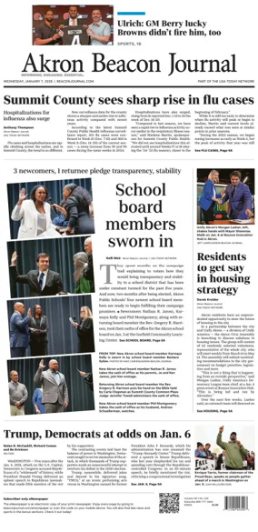 Cover of Akron Beacon Journal