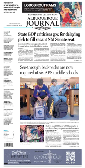 Cover of Albuquerque Journal