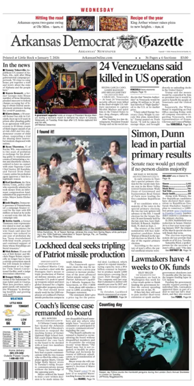 Cover of Arkansas Democrat-Gazette