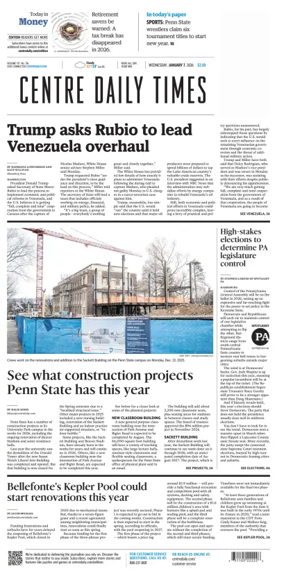 Cover of Centre Daily Times