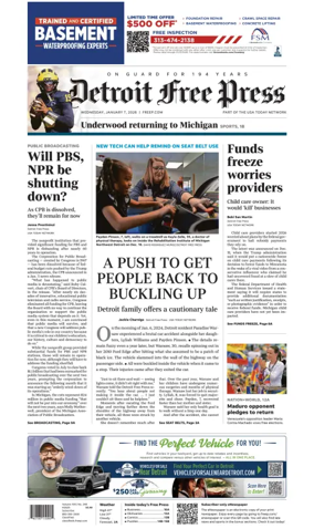 Cover of Detroit Free Press