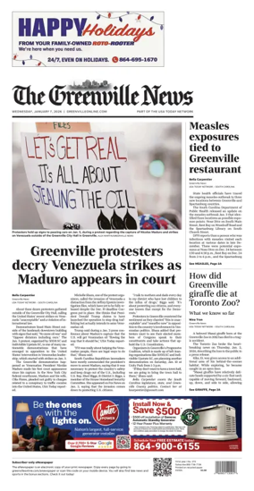 Cover of The Greenville News