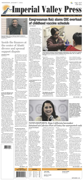 Cover of Imperial Valley Press