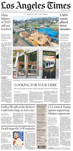 Cover of Los Angeles Times