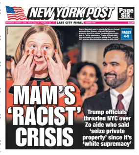 Cover of New York Post