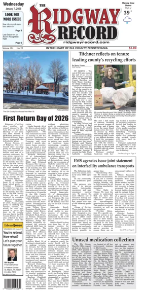 Cover of Ridgway Record