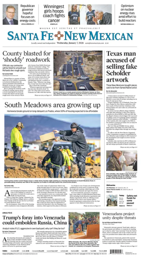 Cover of Santa Fe New Mexican